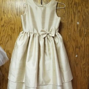 Champagne Junior Bridesmaid dress Girls sz 10
